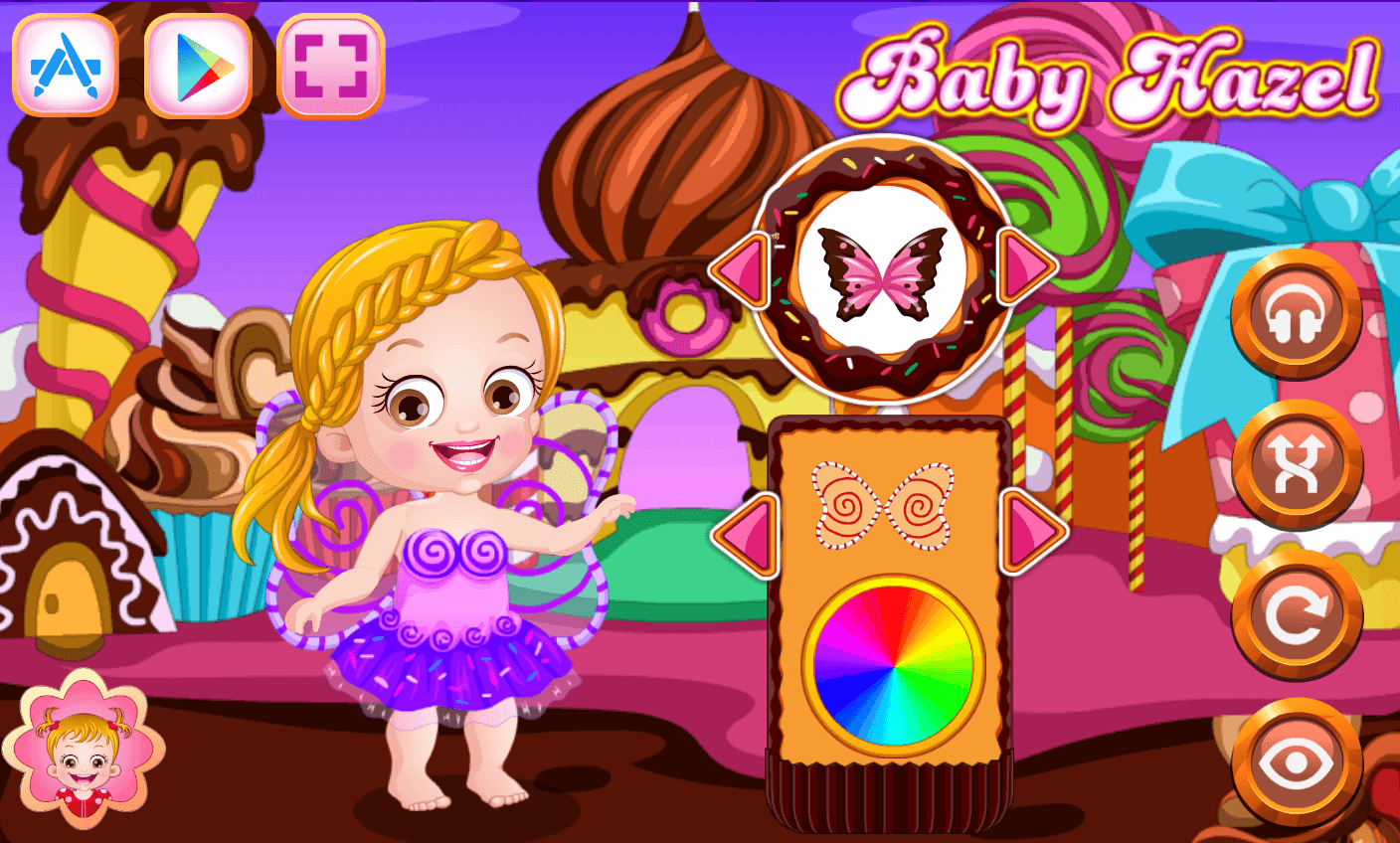 Baby Hazel Chocolate Fairy Dress Up preview 1