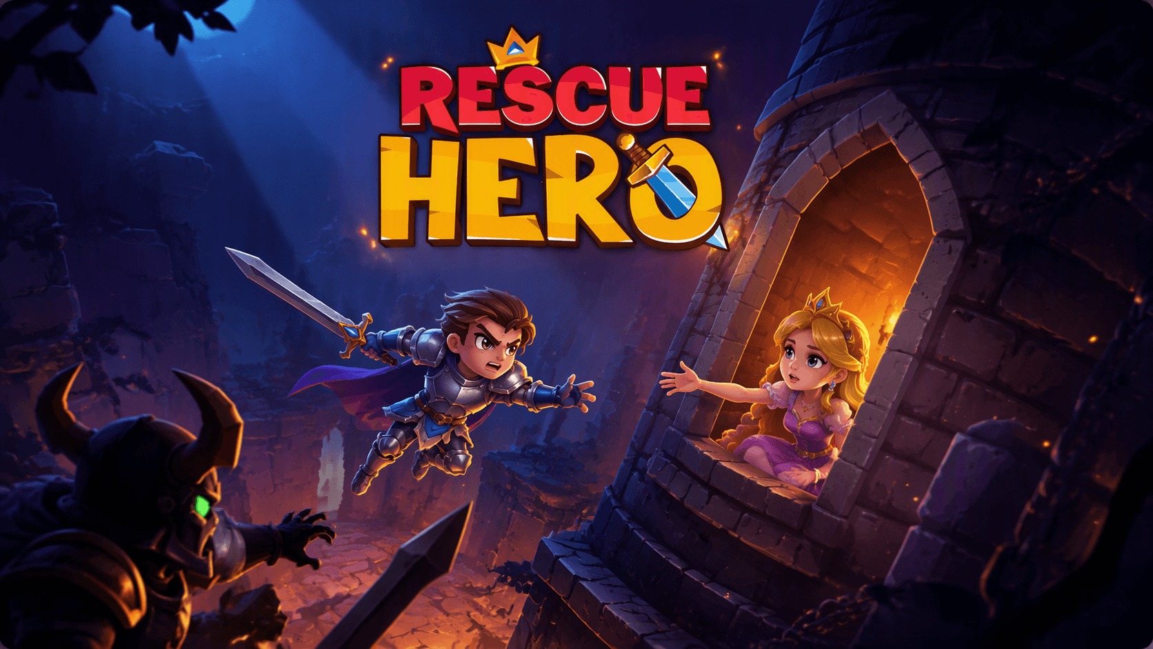 Today's Playhappynow Game Recommendation: Rescue Hero, A Casual Puzzle Game About Pulling the Right Pins