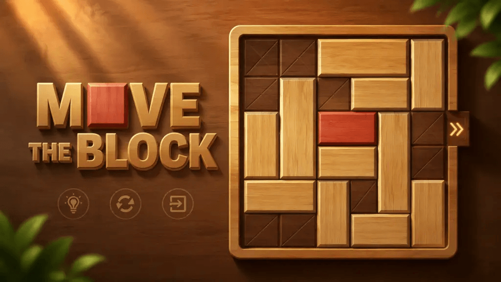 Today's Playhappynow Game Recommendation: Move The Block, A Classic Sliding Block Puzzle