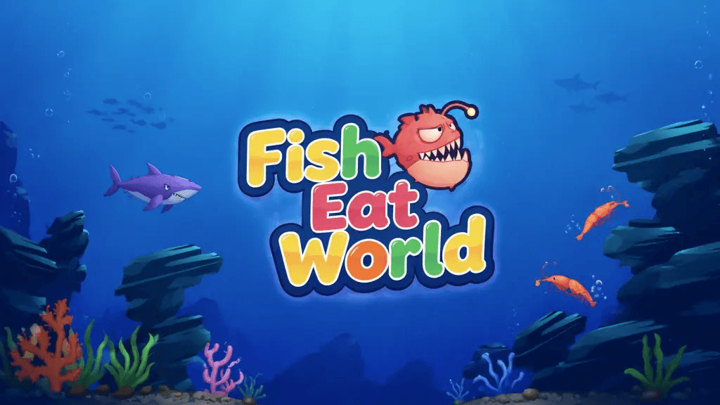 Today's Playhappynow Game Recommendation: Fish Eat World, A One-Run Fish-Eat-Fish Game with a Cosmic Twist