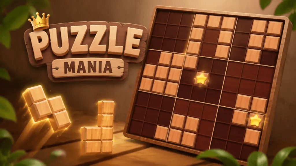 Today's Playhappynow Game Recommendation: Puzzle Mania, A Simple Block Puzzle