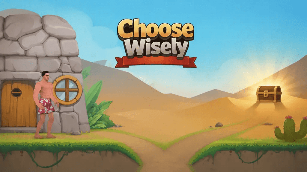 Today's Playhappynow Game Recommendation: Choose Wisely, A Silly Little Adventure Game